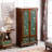 European-Style Retro Painted Solid Wood Wardrobe
