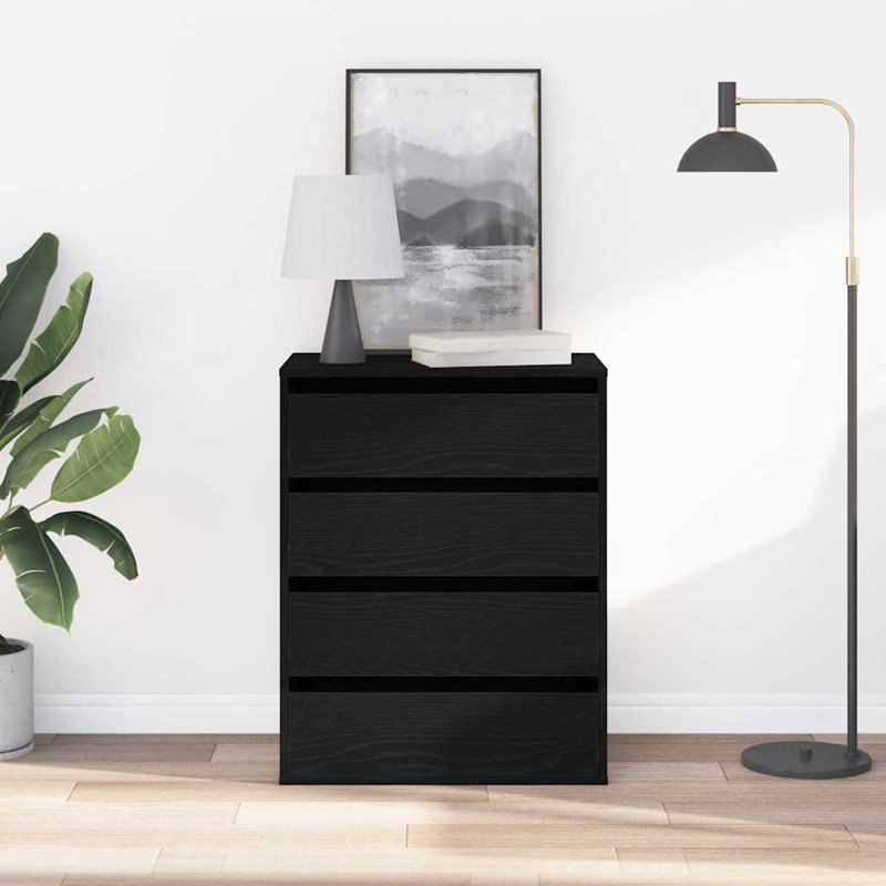 Rectangle Accent Chest, 76cm H x 60cm W x 41cm D, Black Oak