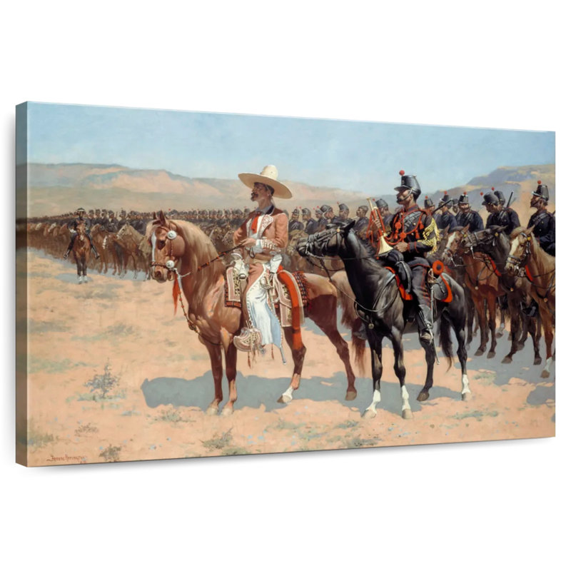 Lelar, le capitaine mexicain, 1889, H 34 po x l 51 po