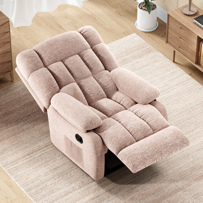 Fauteuil inclinable manuel standard de 36 po de largeur, moderne et moelleux