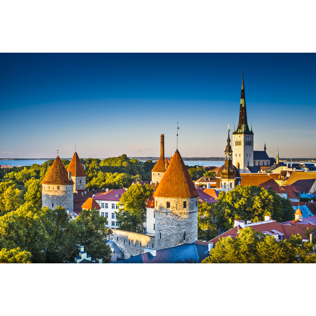 Landschaftsbild von Tallinn Estland - Leinwandbild auf Leinwand