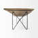 Balcom Acacia Solid Wood Top Metal Base Dining Table