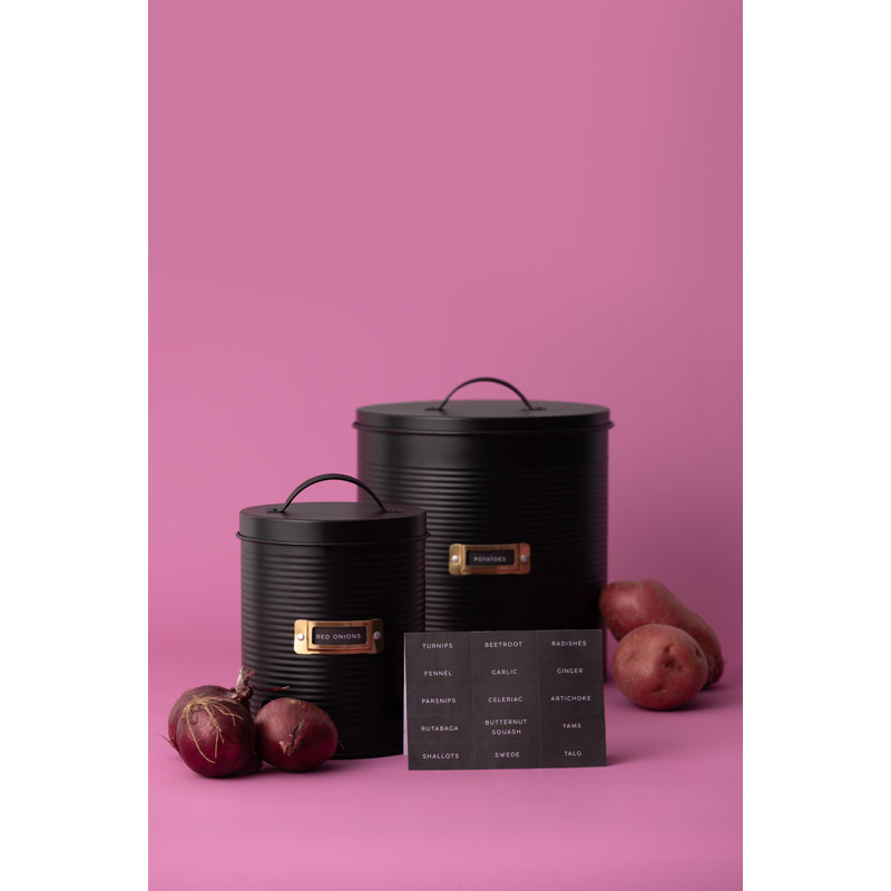 Typhoon Otto Black 2PC Root Vegetable Storage