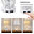 ChenJoss 23" Table Lamp Set With Night Light And USB Ports, suitable for bedrooms, living rooms, desks, and offices