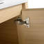 Meuble-lavabo mural 24 po avec lavabo d'art en céramique et 1 porte à fermeture en douceur, contreplaqué