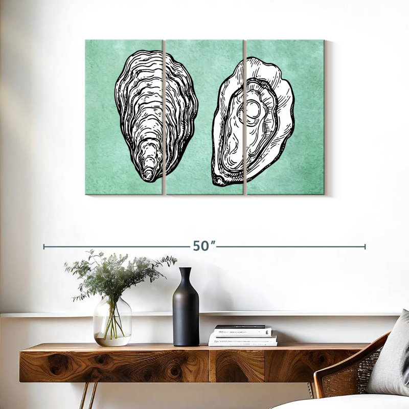 Brampt Shucked Oyster, 24" H x 38" W