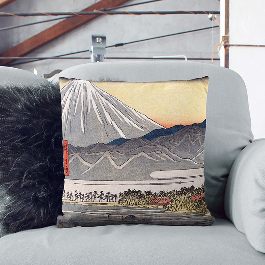 Numazu by Utagawa Hiroshige Cushion with Filling
