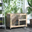 Cage à lapins d'intérieur avec roulettes, bureau et table d'appoint, cage à lapin en bois, cage à lapin imperméable-1550311762