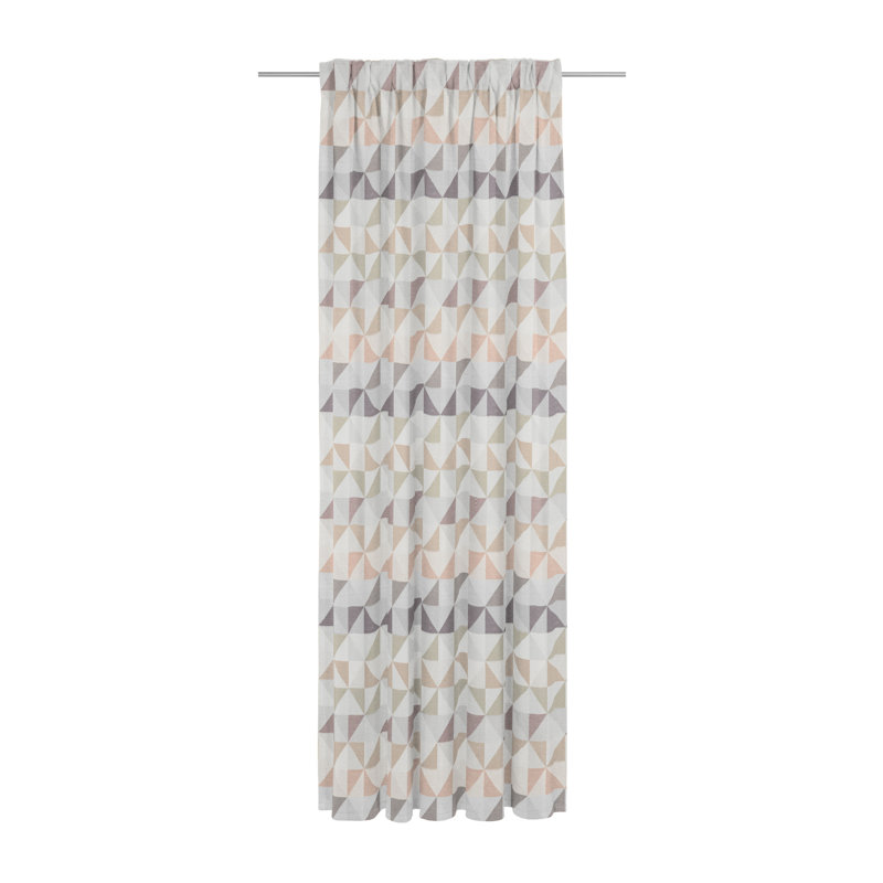 Room Darkening Curtain, 132cm Width x 315cm Drop, Rosé