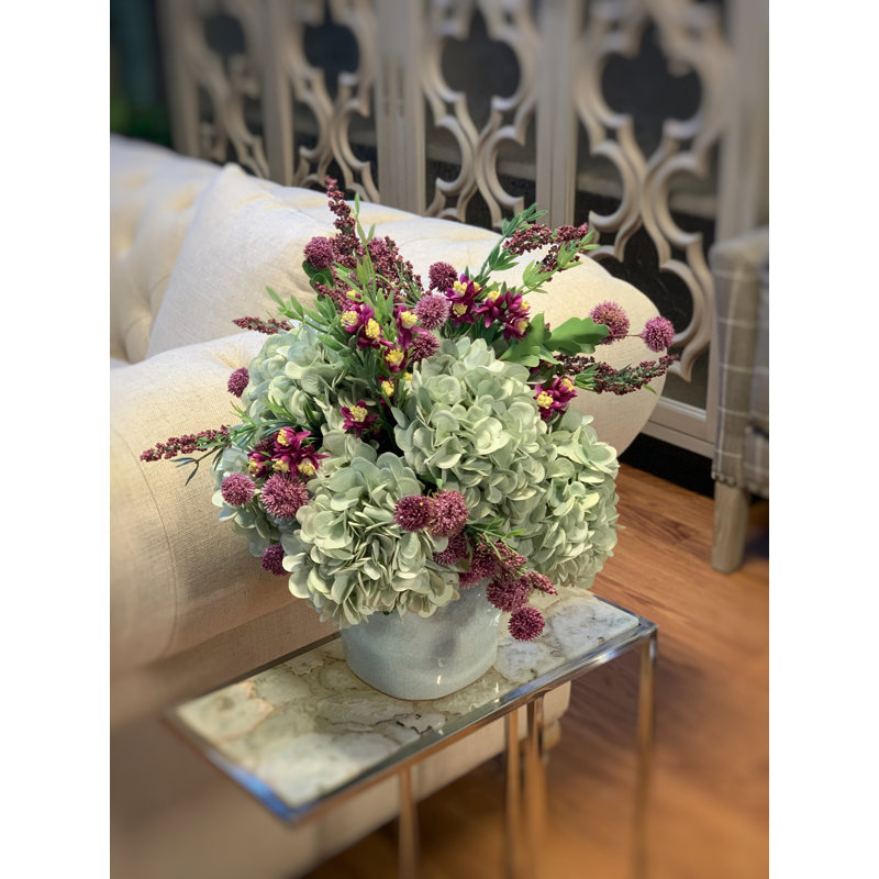 Hydrangea Arrangement With Snowballs