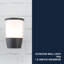 Canonsburg 16.3cm H Outdoor Armed Sconce-2037866865