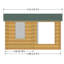 Weymouth 20 x 13 Ft Tongue and Groove Log Cabin-1923575