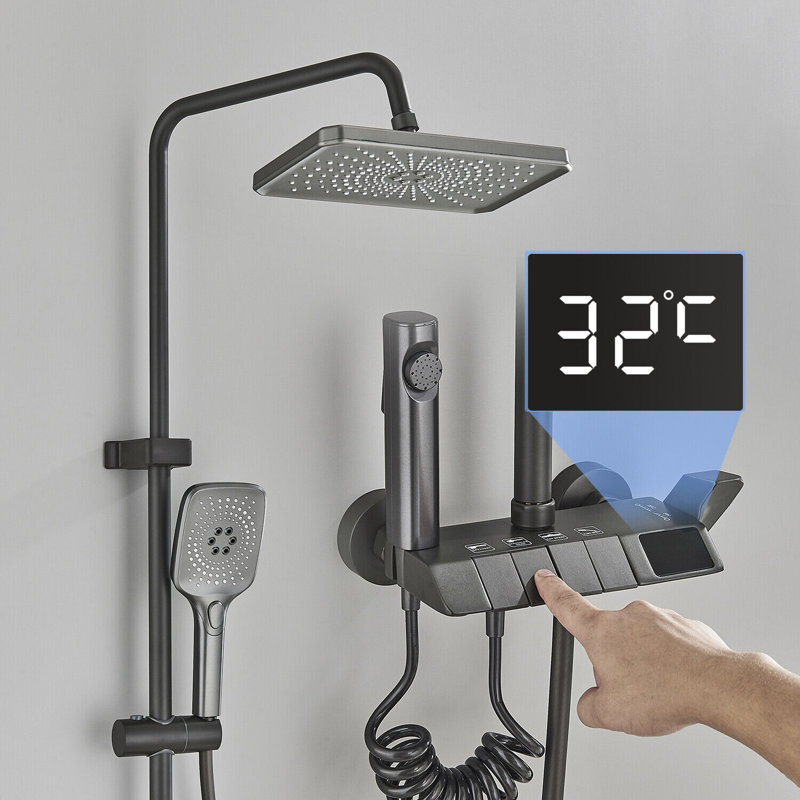 Système de douche complet avec valve brute