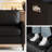 Faux Leather Accent Chair With Metal Legs & Side Pocket (Set Of 2)-470118109