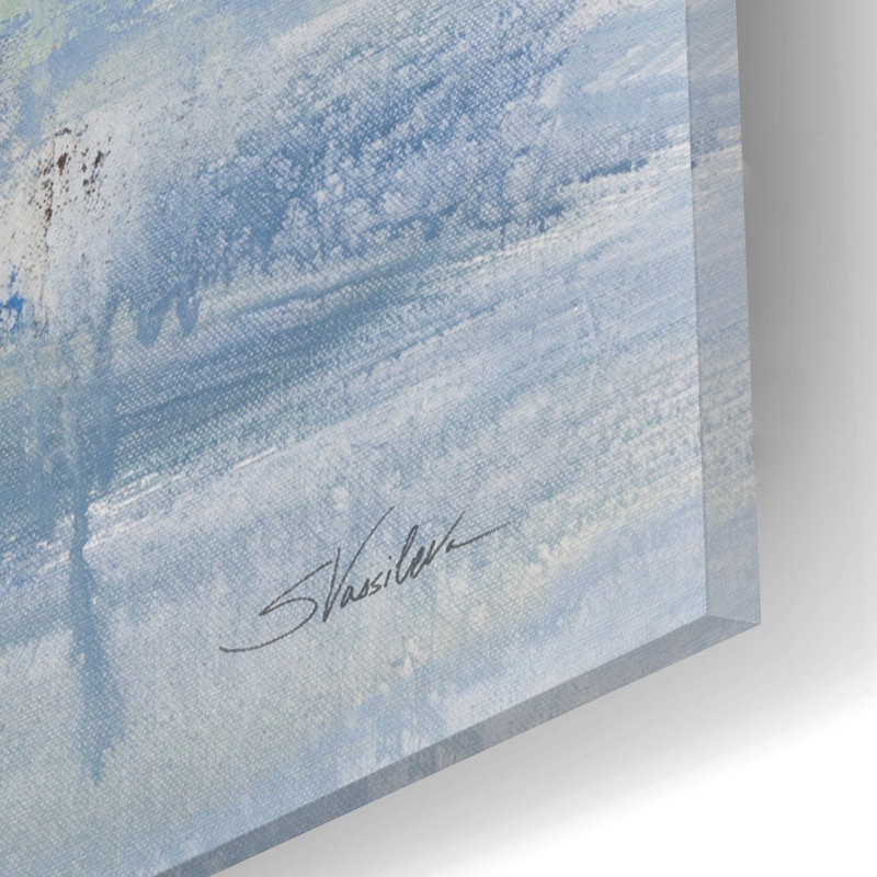 «Periwinkle Sky» par Silvia Vassileva, art mural en verre acrylique, H 12 po x l 16 po x P 0,13 po