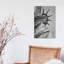 Statue Of Liberty Black And White - Print on Canvas-112197818-89232385