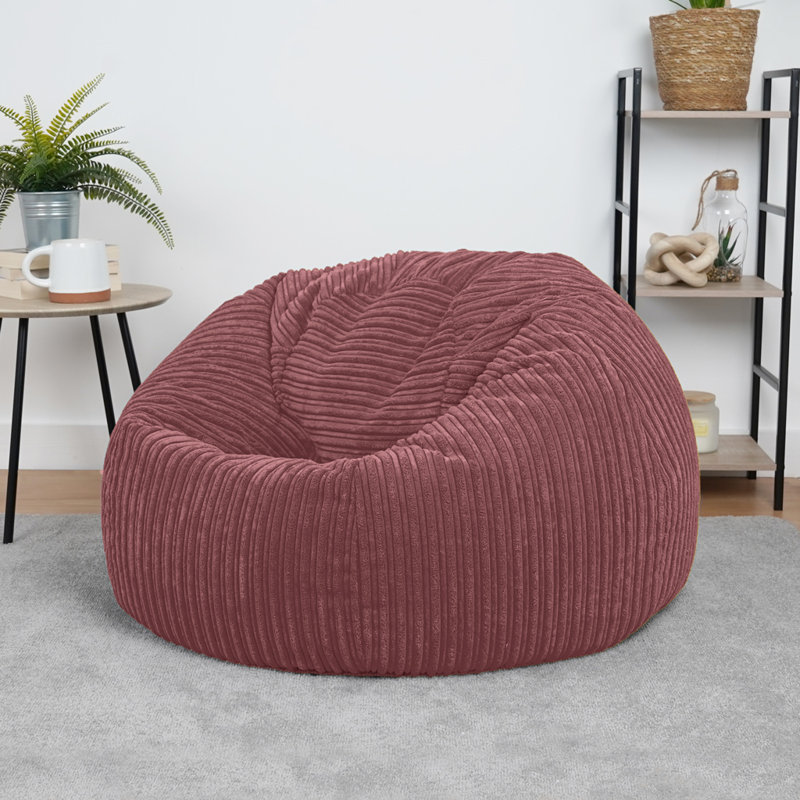 Polyester Refillable Classic Bean Bag, Pink