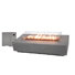 Savanah 72" Travertine Propane Fire Pit Table with Wind Guard, Burner Lid, & Tank Cover