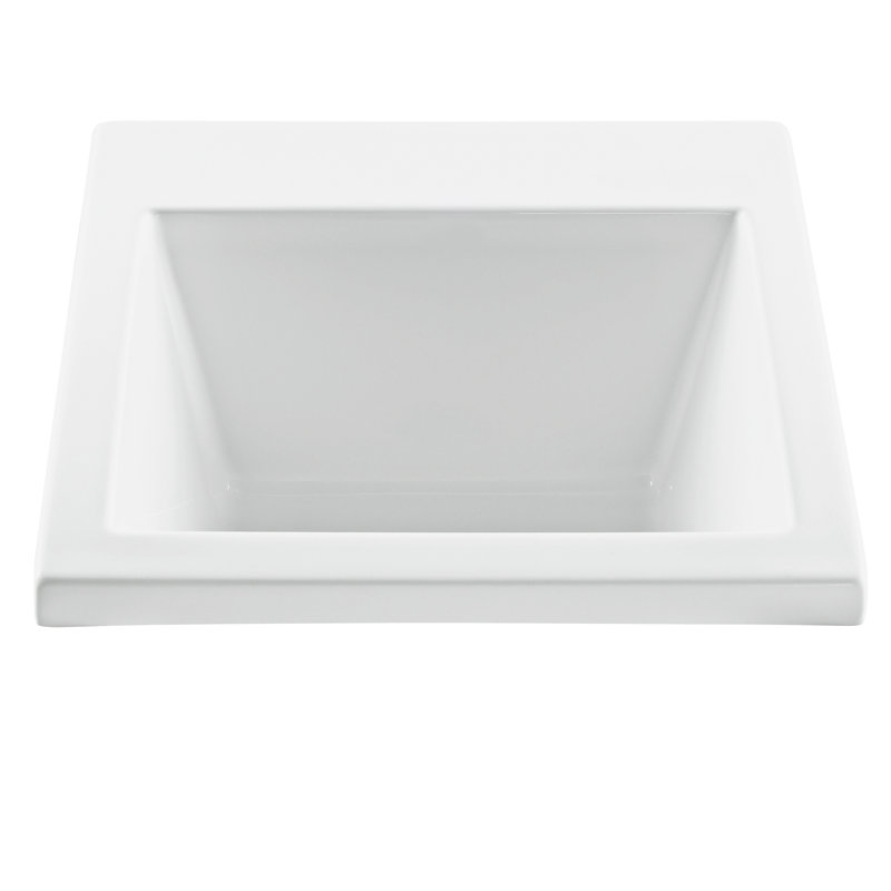 MTI Solutions Undermount Bathroom Sink, White