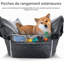 Small and Medium Dog Car Seat – Elevated Seat with Seat Belt, Non-Slip Base, and Travel Storage Bag