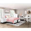 Lit plateforme double avec rangement Rustic