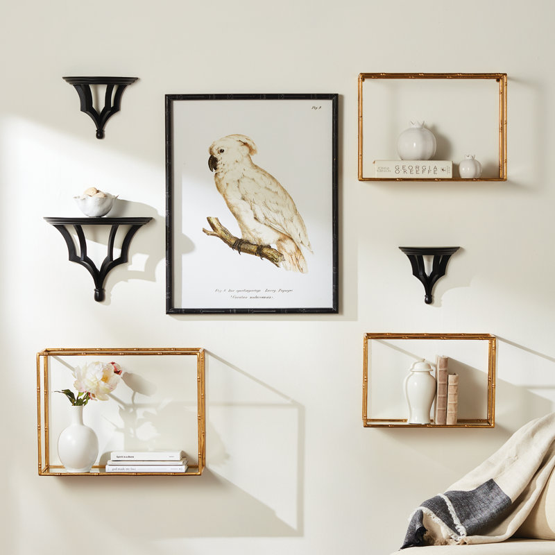 DAPHNE MIRRORED WALL SHELVES