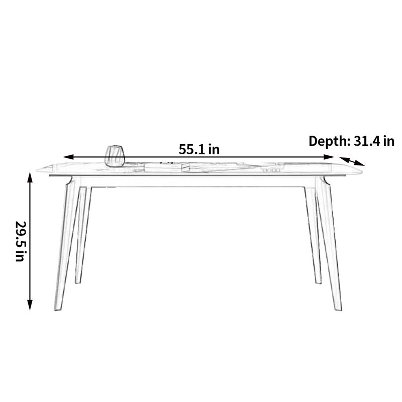 Sharone, H 29,5 po x L 55,1 po x l 31,4 po