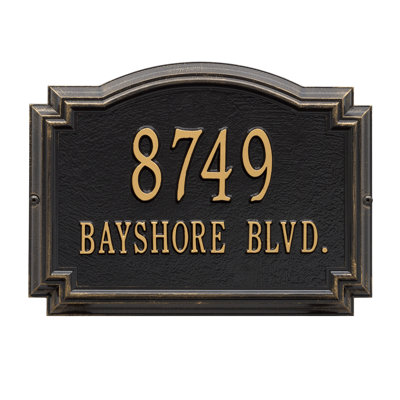 Plaque d'adresse sur 2 lignes Williamsburg
