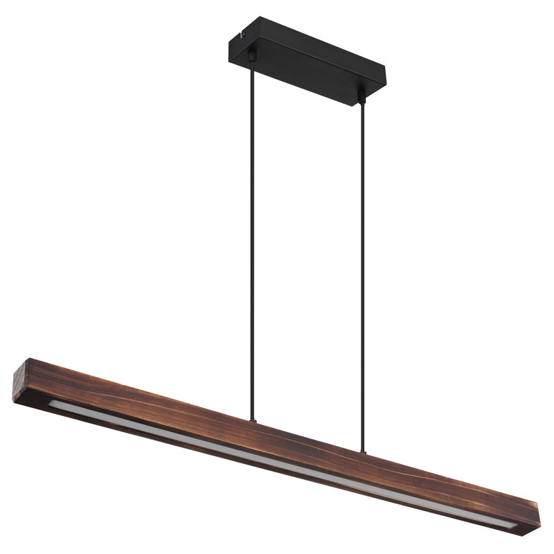 1 - Light Matte Black LED Pendant