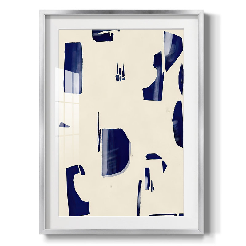 «Fragment Abstraction II», impression encadrée, H 28,5 po x l 20,5 po, Argent argent