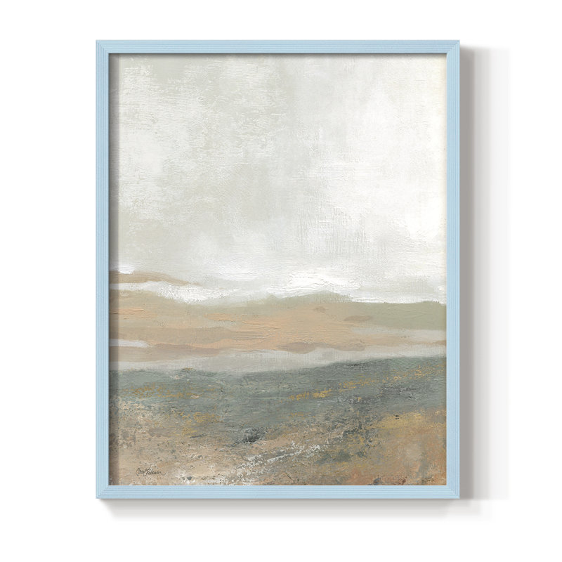 Earthy Textures, reproduction encadrée - bois massif, Bleu, H 10 po x l 8 po