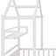 Lit simple pour enfant avec gigogne Olga-293859500
