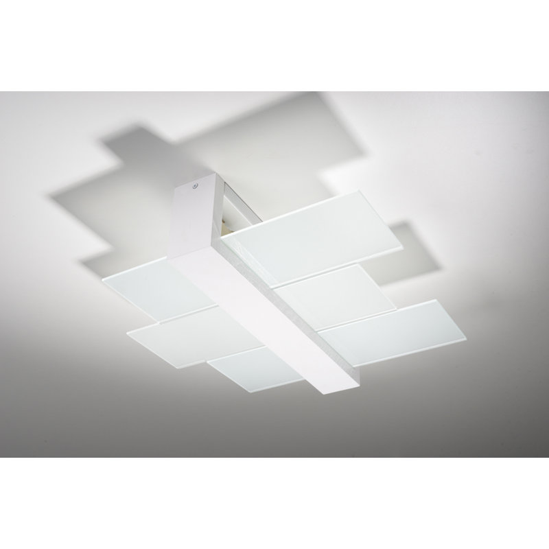 Helios 1-Light Flush Mount, White