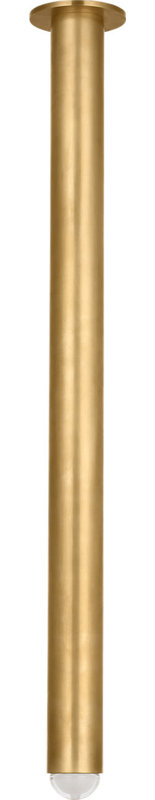 Ebell Flush Mount, Natural Brass, 36" H x 4.5" W x 4.5" D