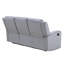 Canapé inclinable en tissu 3 places, structure en bois renforcé et méridienne complète, pour le divertissement en famille dans le salon