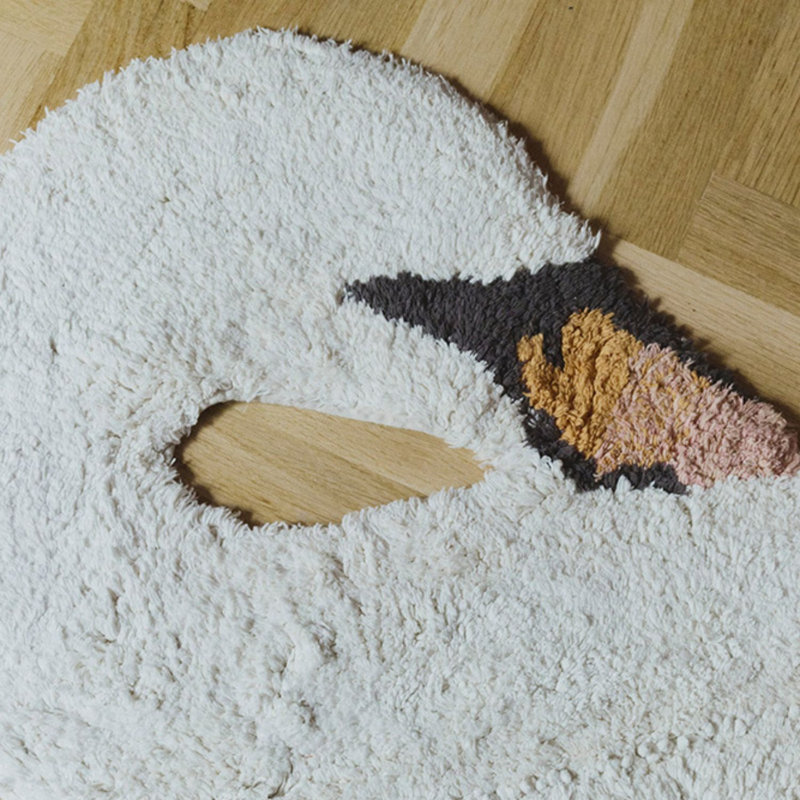 Washable Swan Rug