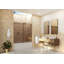 Equinox 56 - 60 in. x 60 in. Fully Frameless Bronze Tinted Sliding Bathtub Door-1980052069