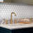 Metro Super 4" Hex Matte White 10" x 11-1/2" Porcelain Mosaic Floor and Wall Tile