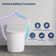 Smart Toilet,Tankless Toilets Dynamic Clean With Dryer, ADA Comfort Height One Piece Toilet With Warm Water Bidet,Modern Smart Toilet With Bidet Built In With Foot Sensor,Power Outage And Flush Black