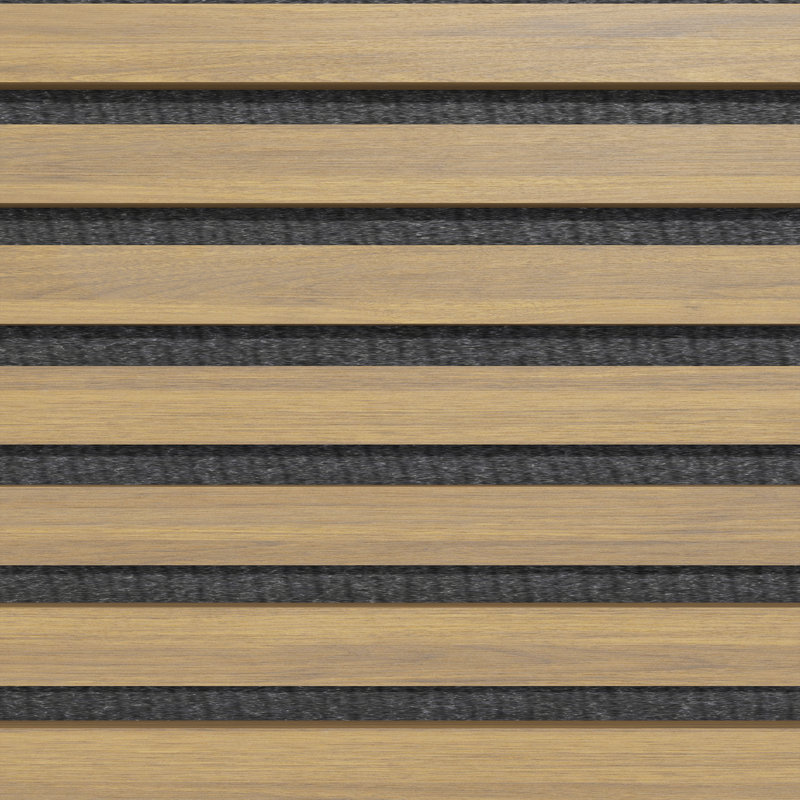  Panneaux muraux décoratifs 3D, H 94,5 po x l 11,8 po, Bois naturel