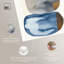 Art mural abstrait bleu Mid-Century par Art Remedy-104321493-104321475