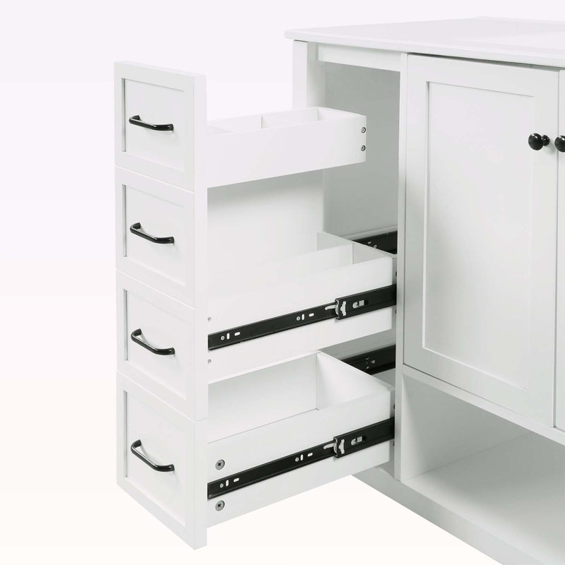 Meuble-lavabo 36 po avec comptoir d'évier, Blanc