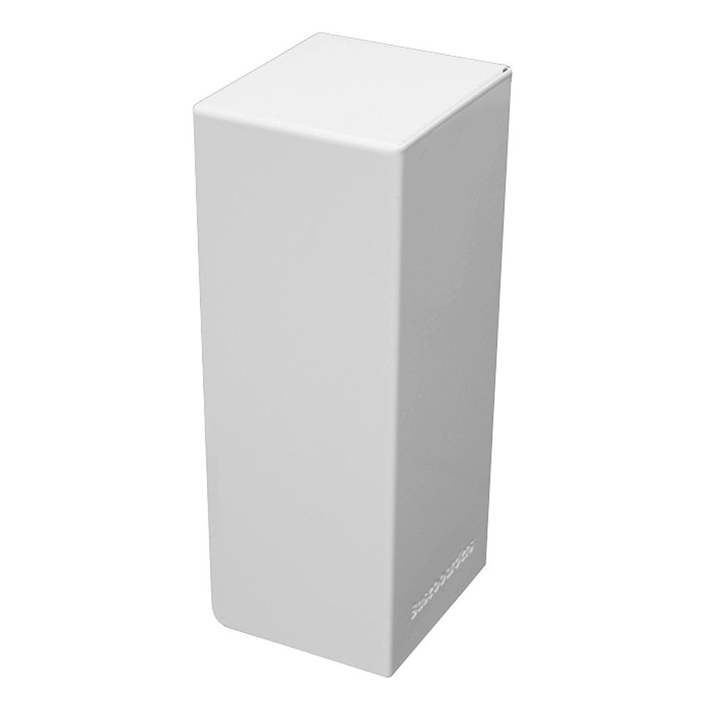 Baseboarders Basic Rust-Resistant Steel Easy Slip-On Baseboard Heater Cover Right Side Closed End Cap – White Baseboarders