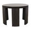 Fluted Solid Wood End Table