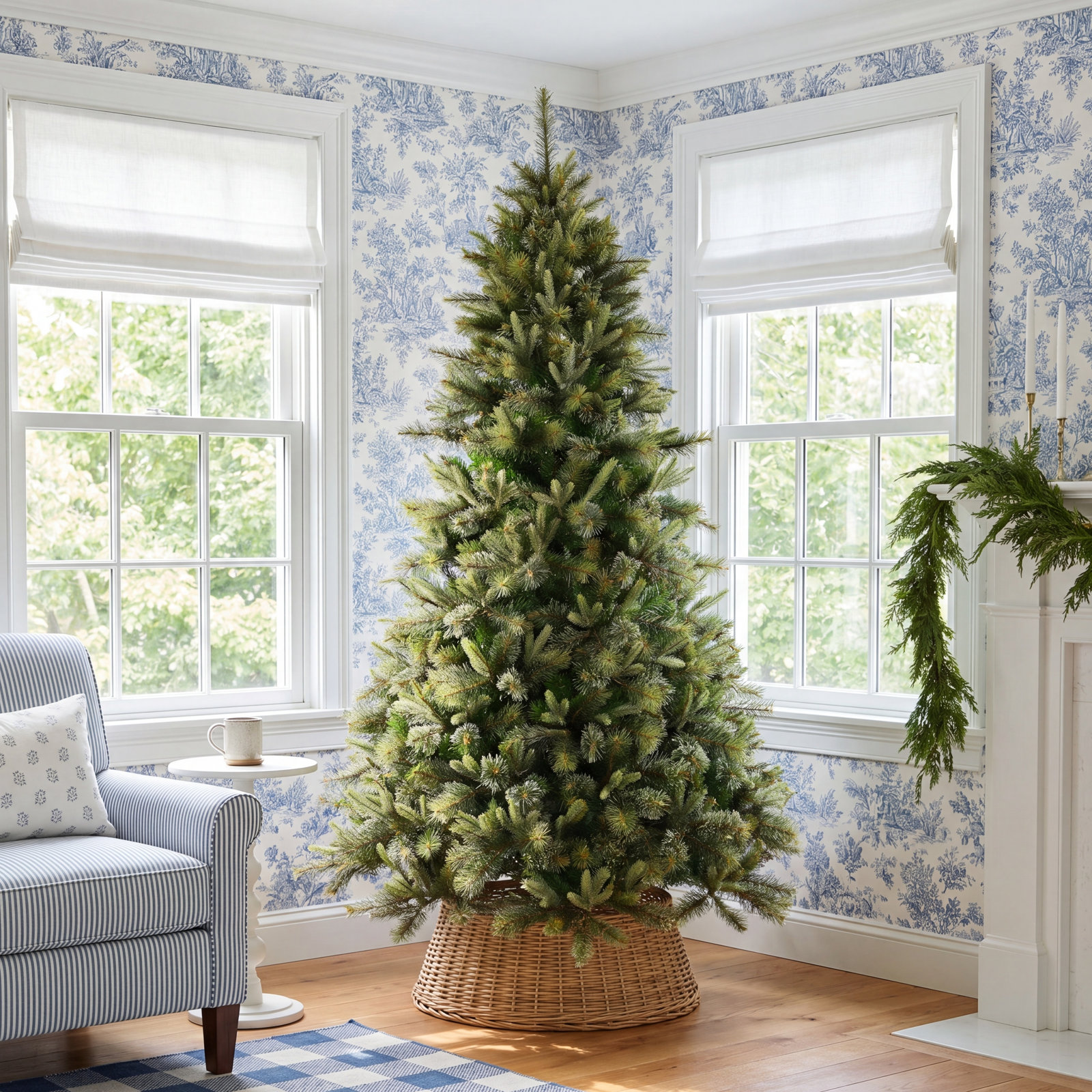 Cashmere Pine Potted Pre-Lit Tree, 8.5' H, Unlit