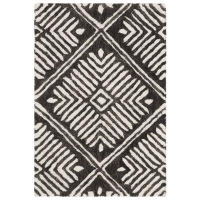 Oldroyd Hand Tufted Wool Geometric Rug