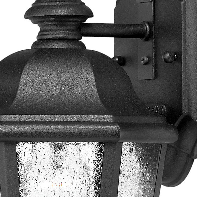 Edgewater Bronze Outdoor Wall Lantern, 11" H x 6.5" W, Matte Black, Incandescent