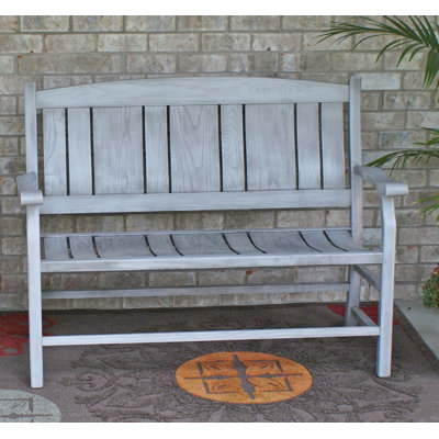 Solid Wood Birch Outdoor Bench