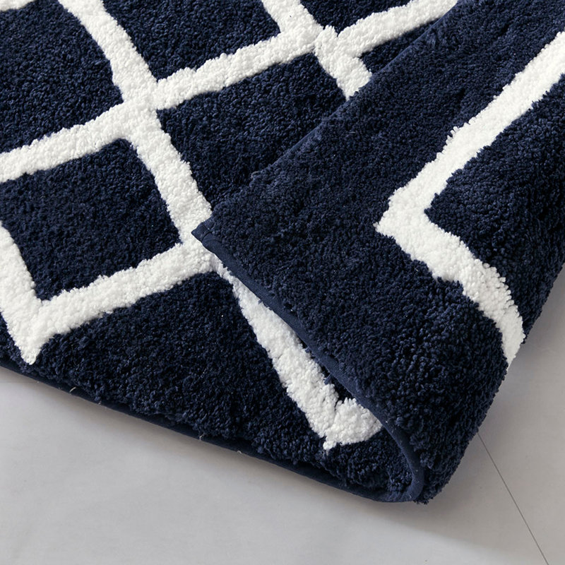 Reversible High Pile Tufted Microfiber Bath Rug（Only One Rug）