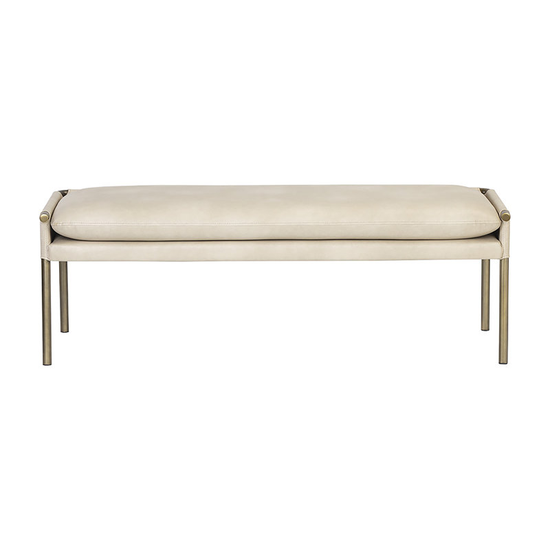 Bellevue Upholstered Bench, Beige